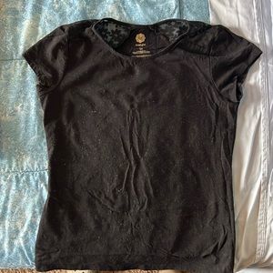 Black top, girl size 14.